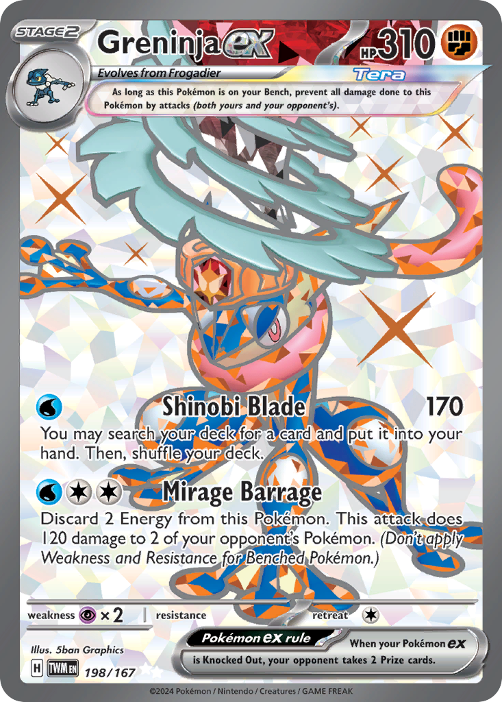 Greninja ex - Twilight Masquerade #198
