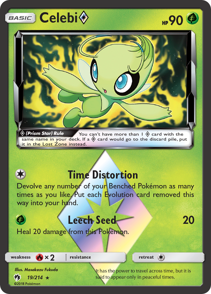 Celebi ◇ - Lost Thunder #19