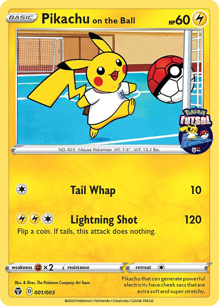 Pikachu on the Ball - Pokémon Futsal Collection #1
