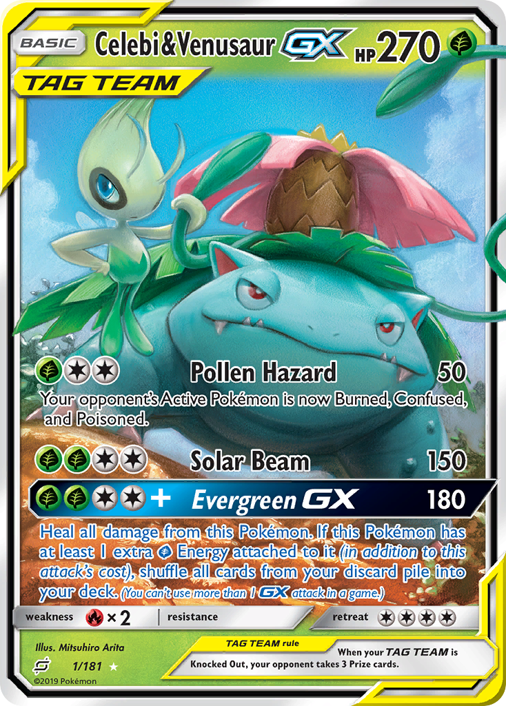 Celebi & Venusaur-GX - Team Up #1