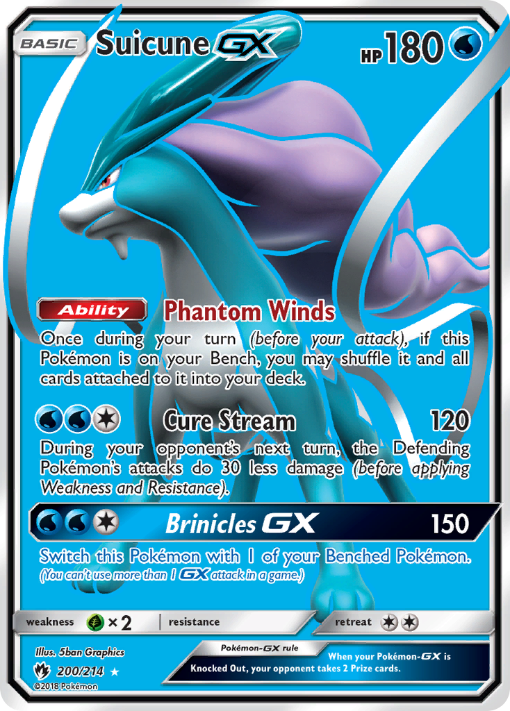 Suicune-GX - Lost Thunder #200