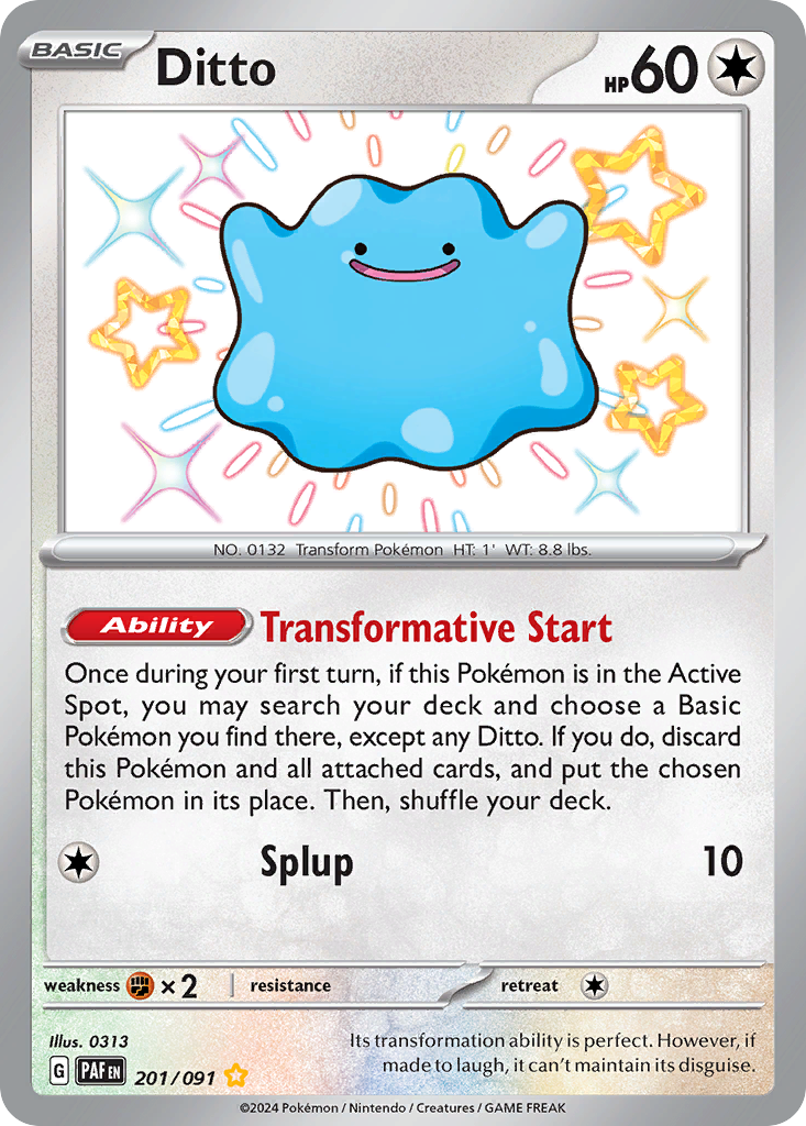 Ditto - Paldean Fates #201