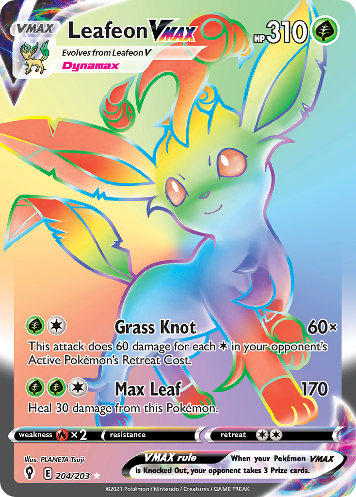 Leafeon VMAX - Evolving Skies #204