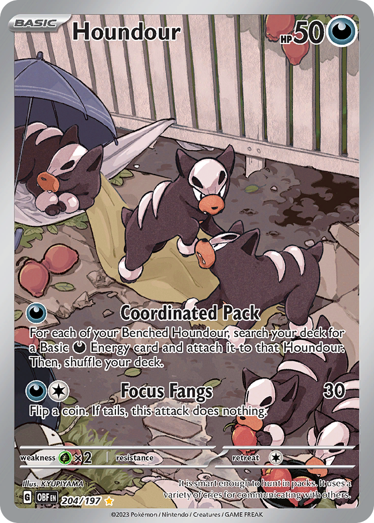 Houndour - Obsidian Flames #204