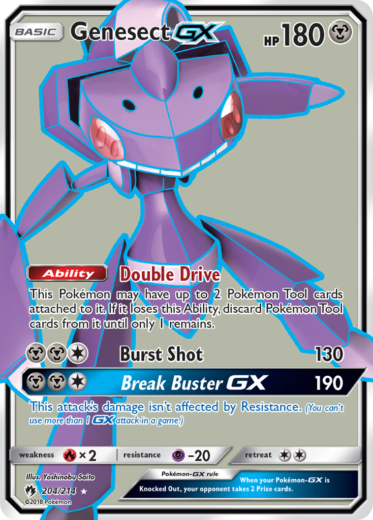 Genesect-GX - Lost Thunder #204