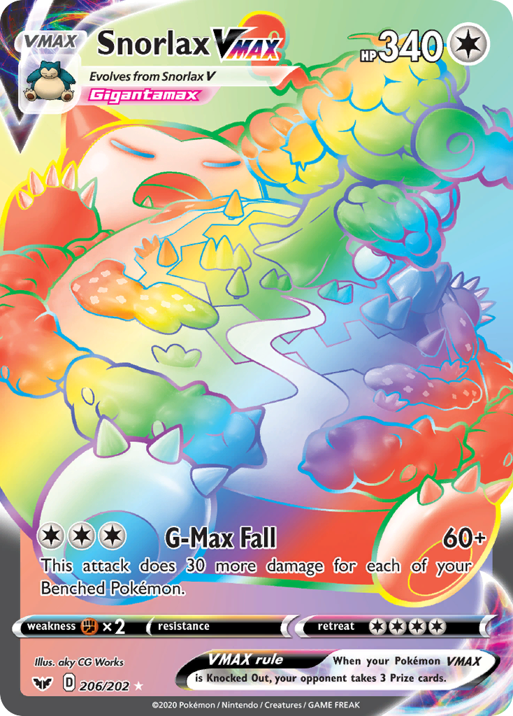 Snorlax VMAX - Sword & Shield #206