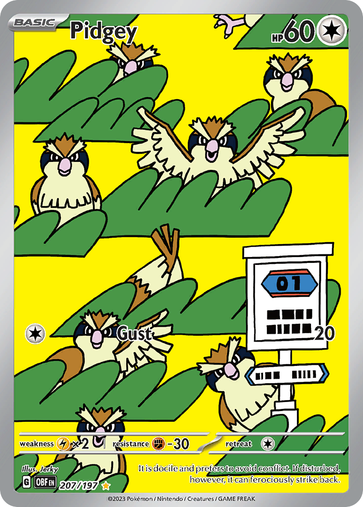 Pidgey - Obsidian Flames #207