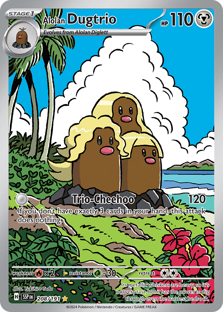 Alolan Dugtrio - Surging Sparks #208