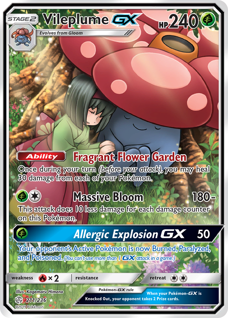 Vileplume-GX - Cosmic Eclipse #211