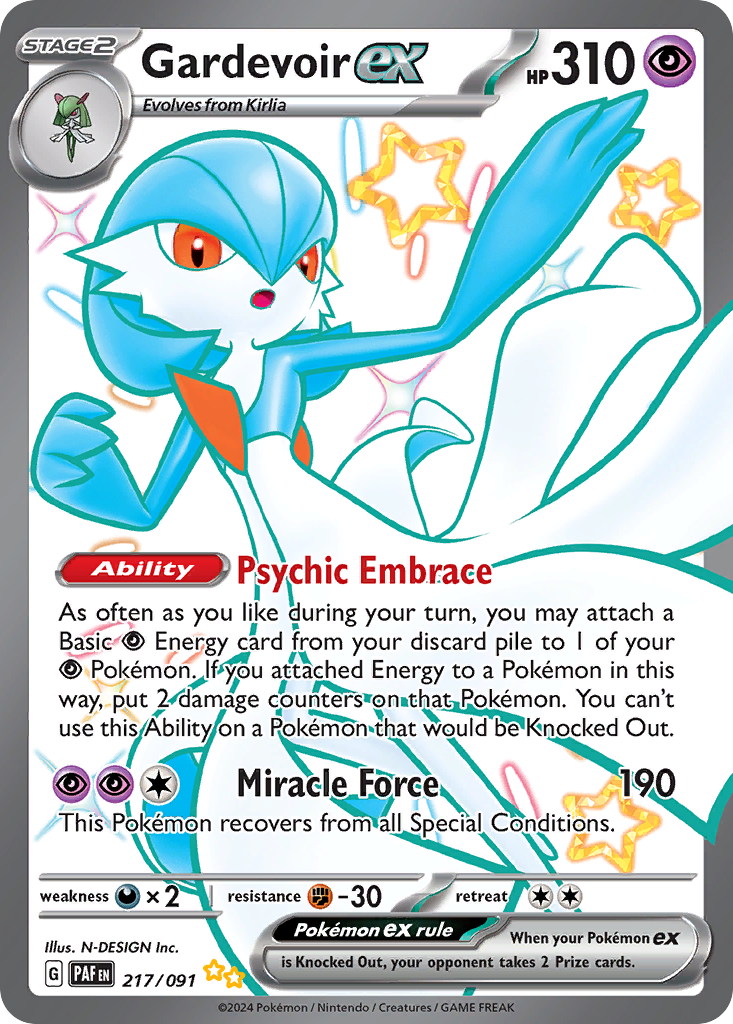 Gardevoir ex - Paldean Fates #217
