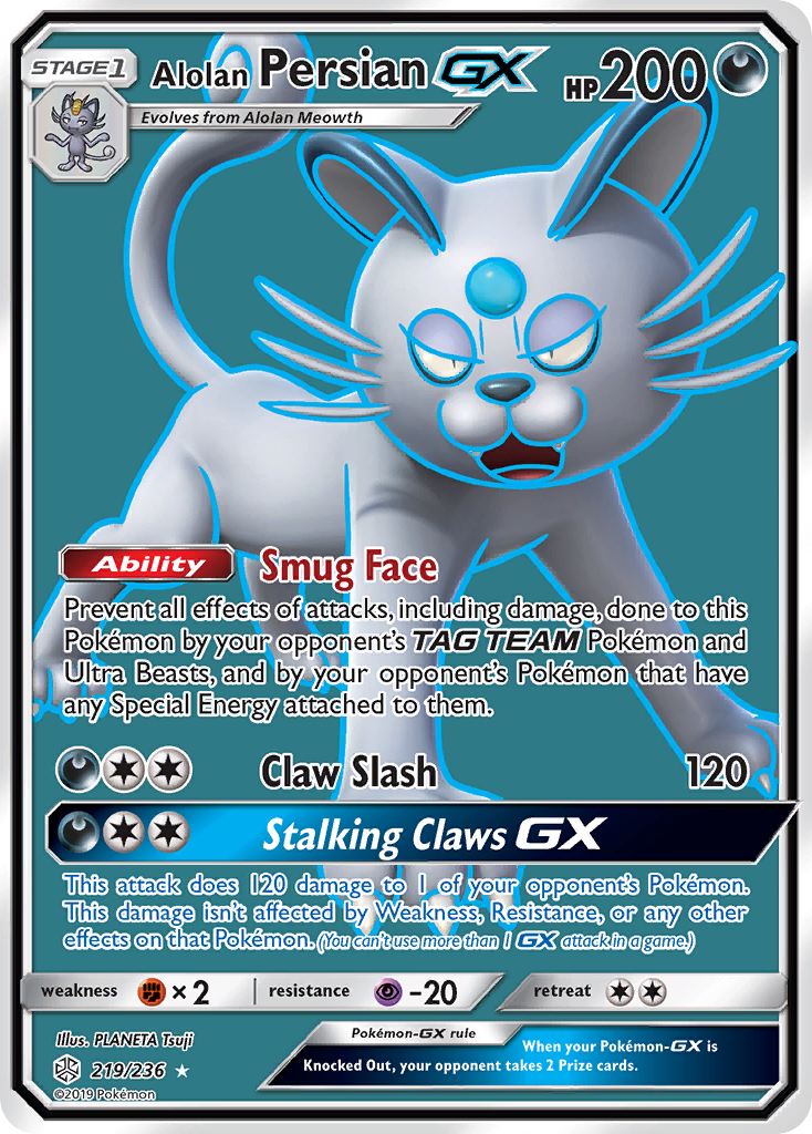 Alolan Persian-GX - Cosmic Eclipse #219