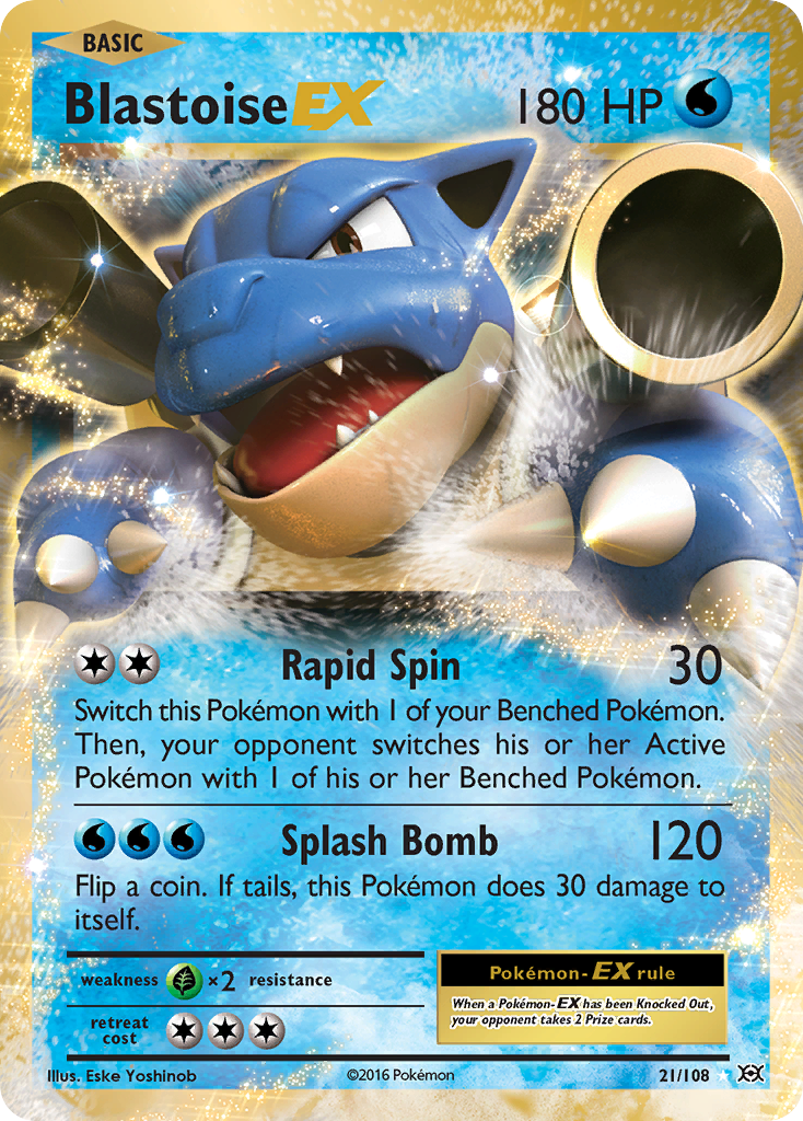 Blastoise-EX - Evolutions #21