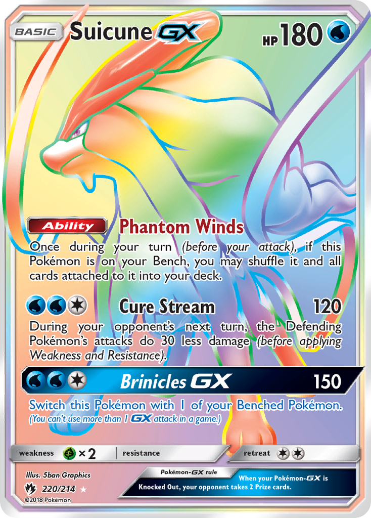 Suicune-GX - Lost Thunder #220