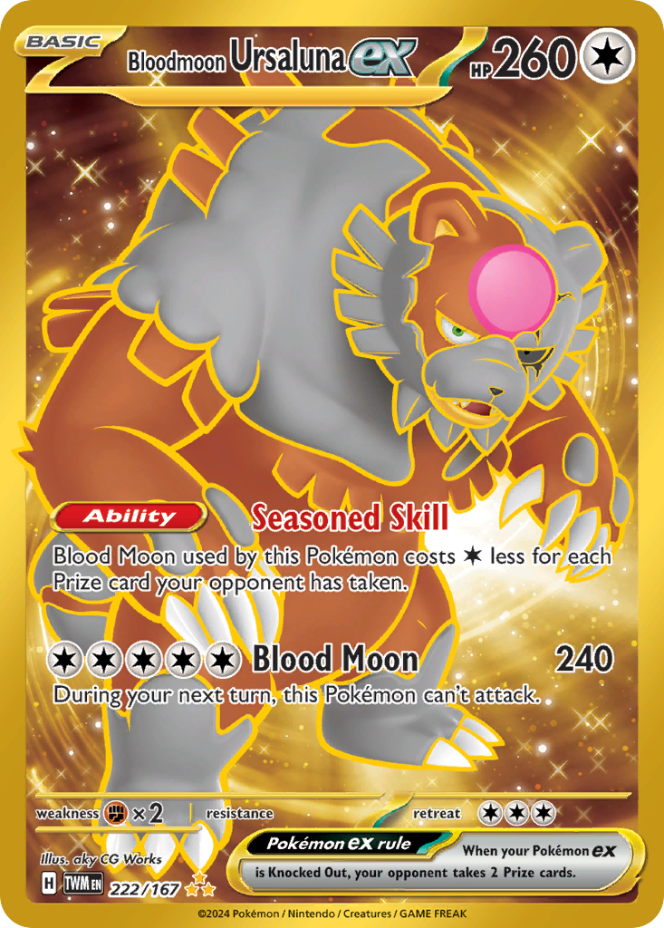 Bloodmoon Ursaluna ex - Twilight Masquerade #222