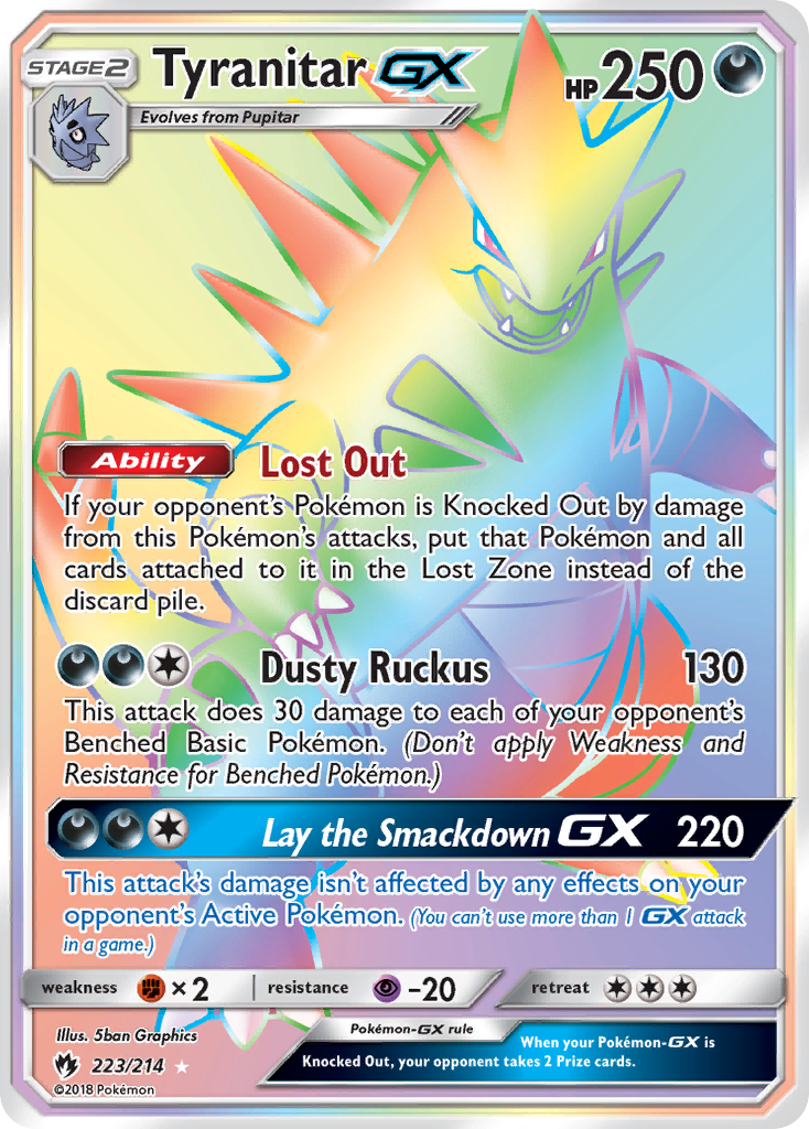 Tyranitar-GX - Lost Thunder #223