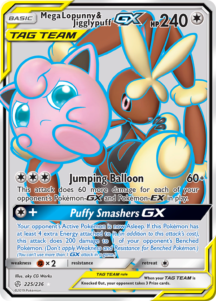 Mega Lopunny & Jigglypuff-GX - Cosmic Eclipse #225