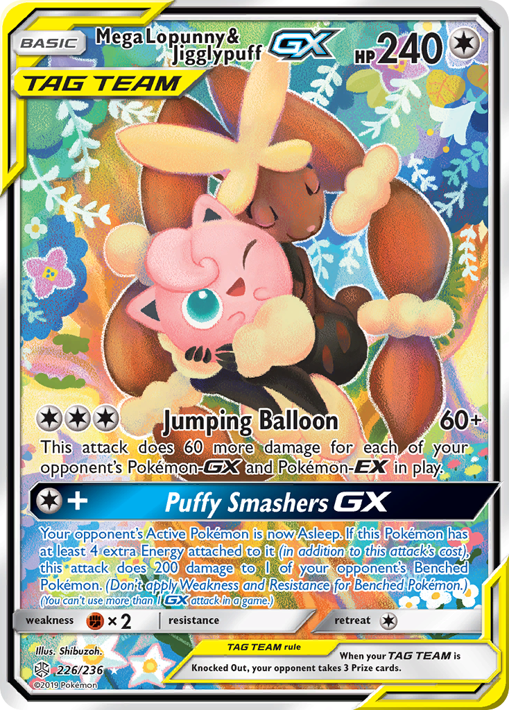 Mega Lopunny & Jigglypuff-GX - Cosmic Eclipse #226
