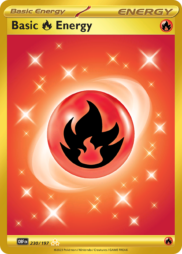 Basic Fire Energy - Obsidian Flames #230