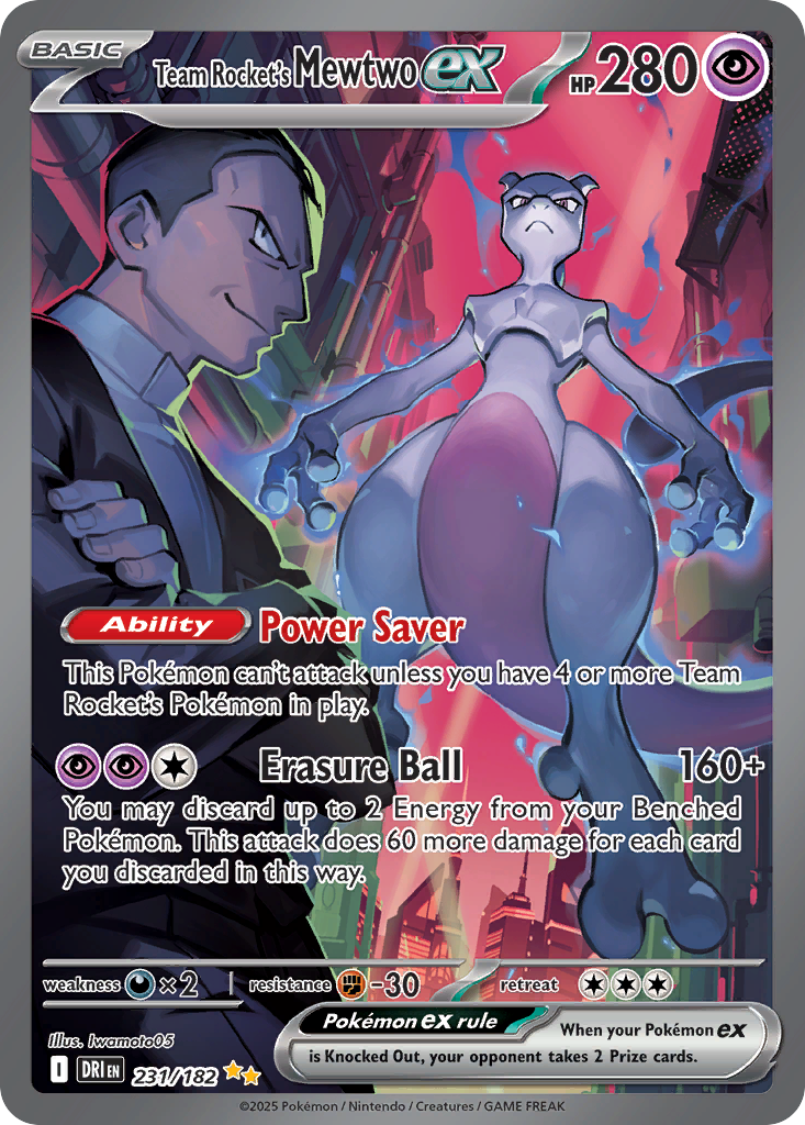 Team Rocket's Mewtwo ex - Destined Rivals #231