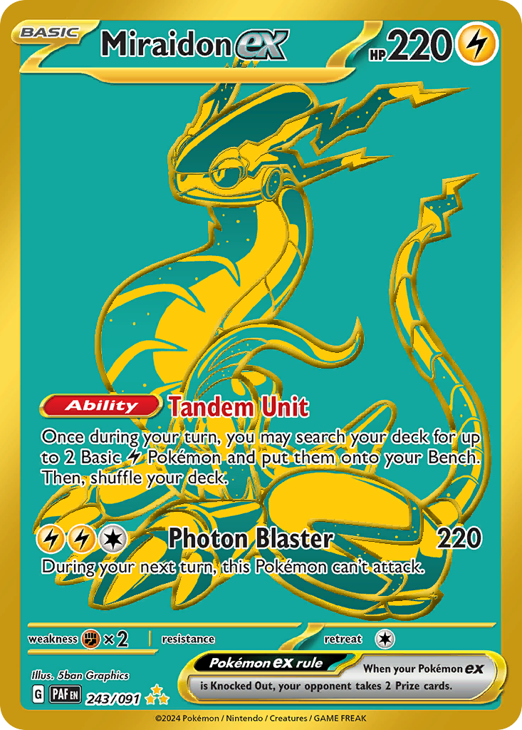 Miraidon ex - Paldean Fates #243