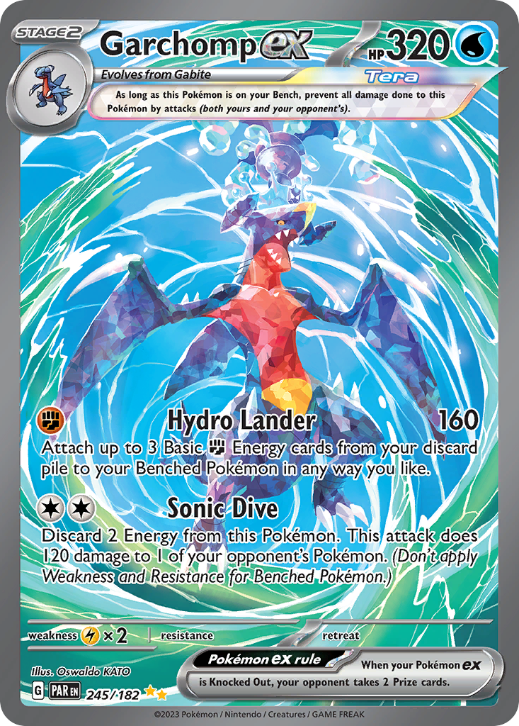 Garchomp ex - Paradox Rift #245