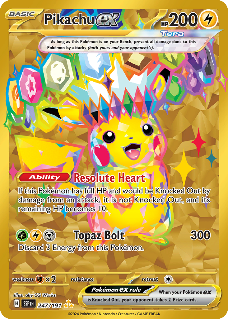Pikachu ex - Surging Sparks #247