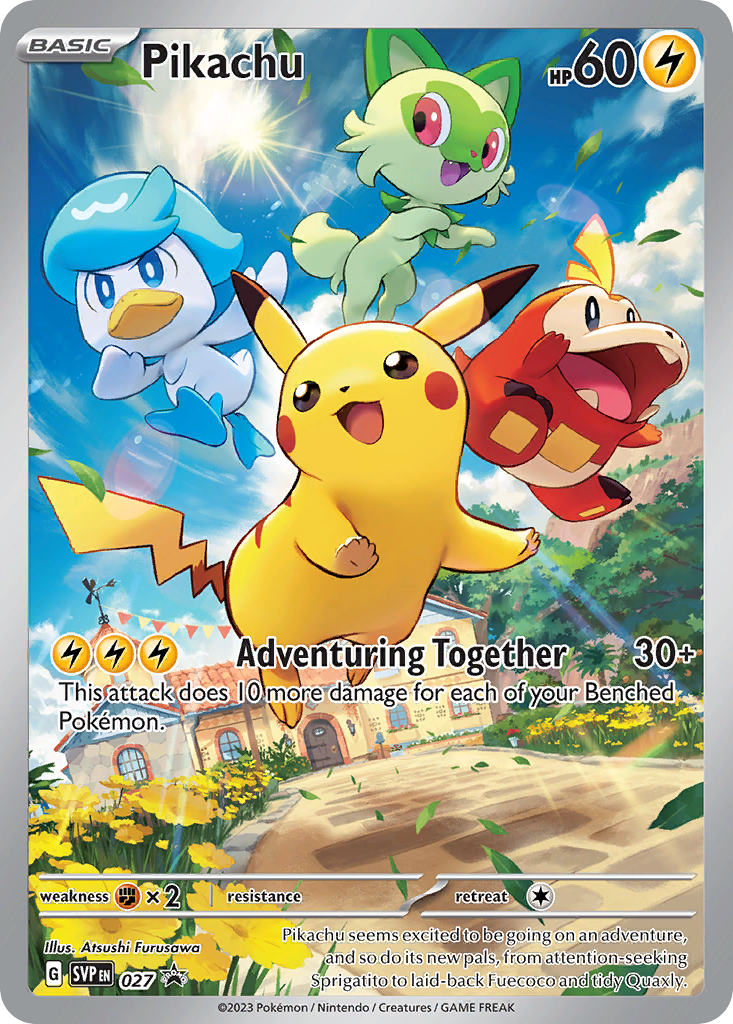 Pikachu - Scarlet & Violet Black Star Promos #27