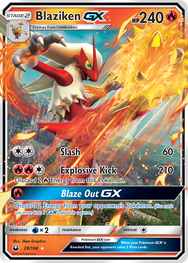 Blaziken-GX - Celestial Storm #28