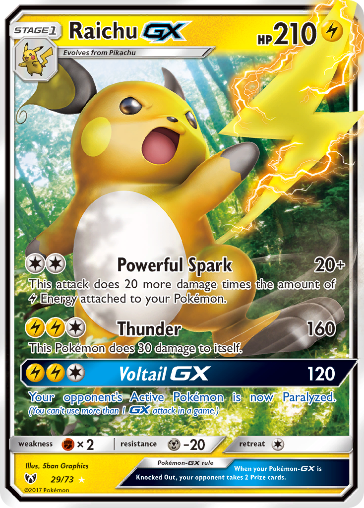 Raichu-GX - Shining Legends #29
