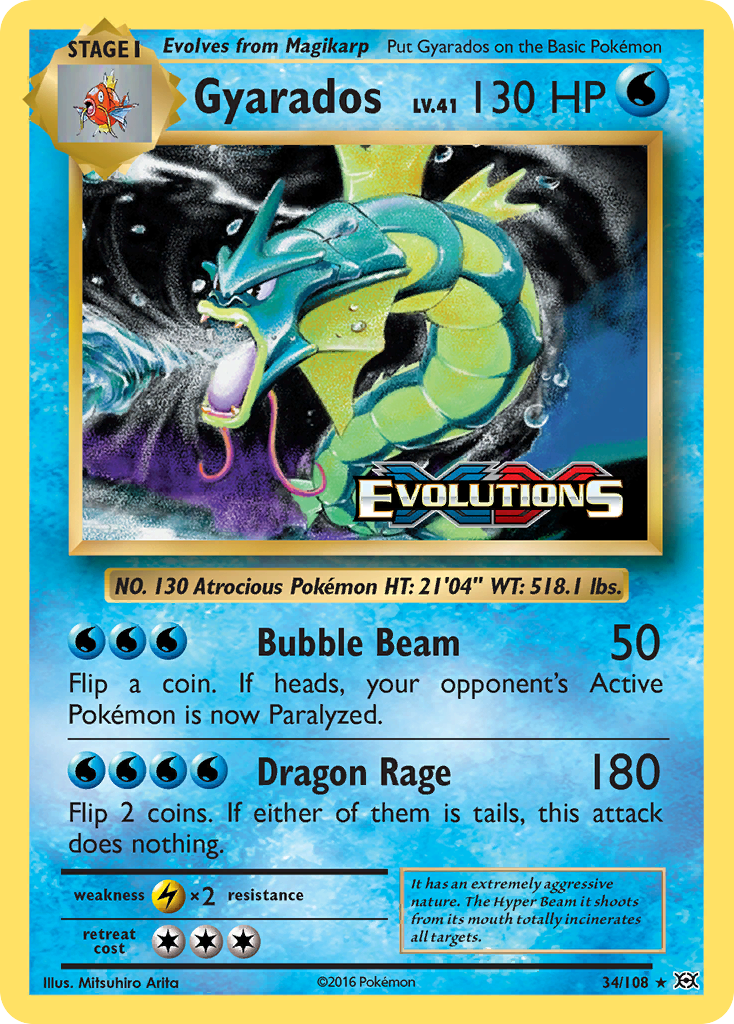 Gyarados - Evolutions #34