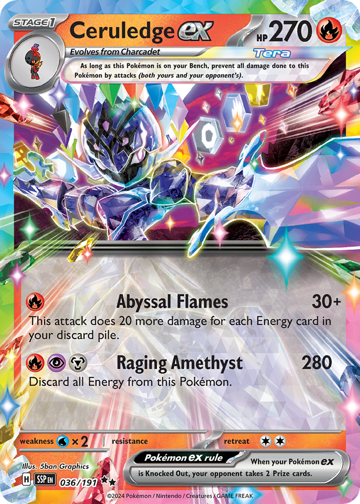 Ceruledge ex - Surging Sparks #36