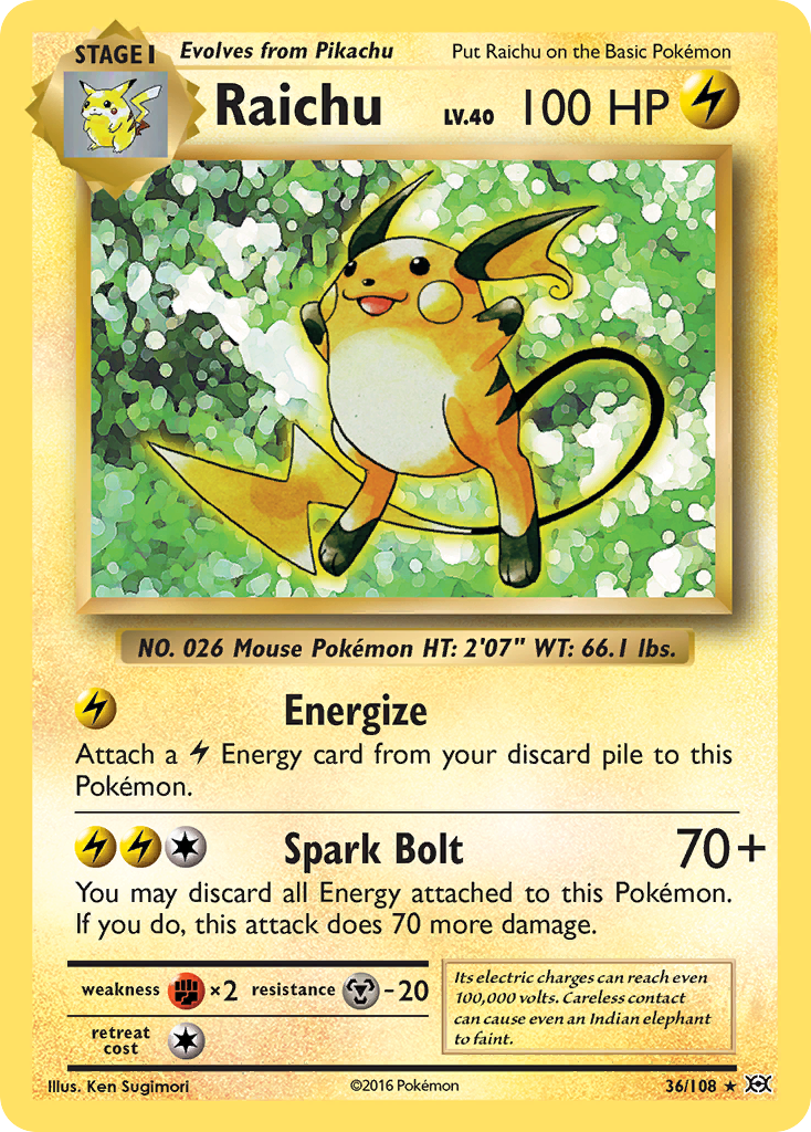 Raichu - Evolutions #36
