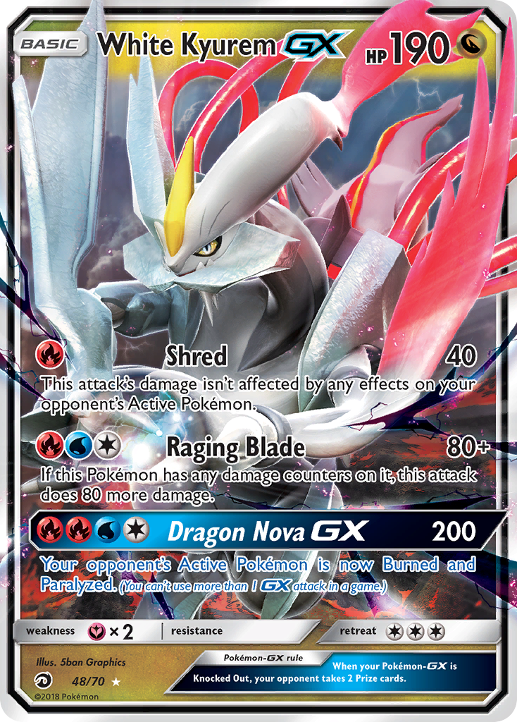 White Kyurem-GX - Dragon Majesty #48