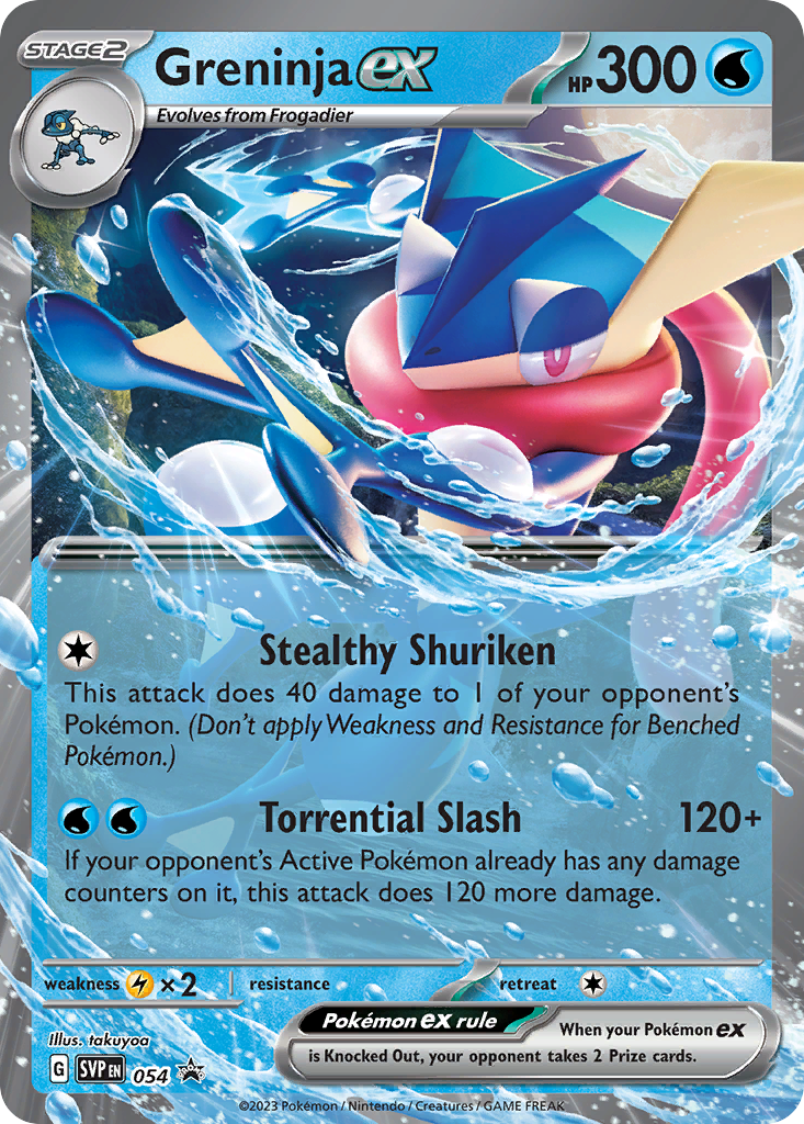 Greninja ex - Scarlet & Violet Black Star Promos #54