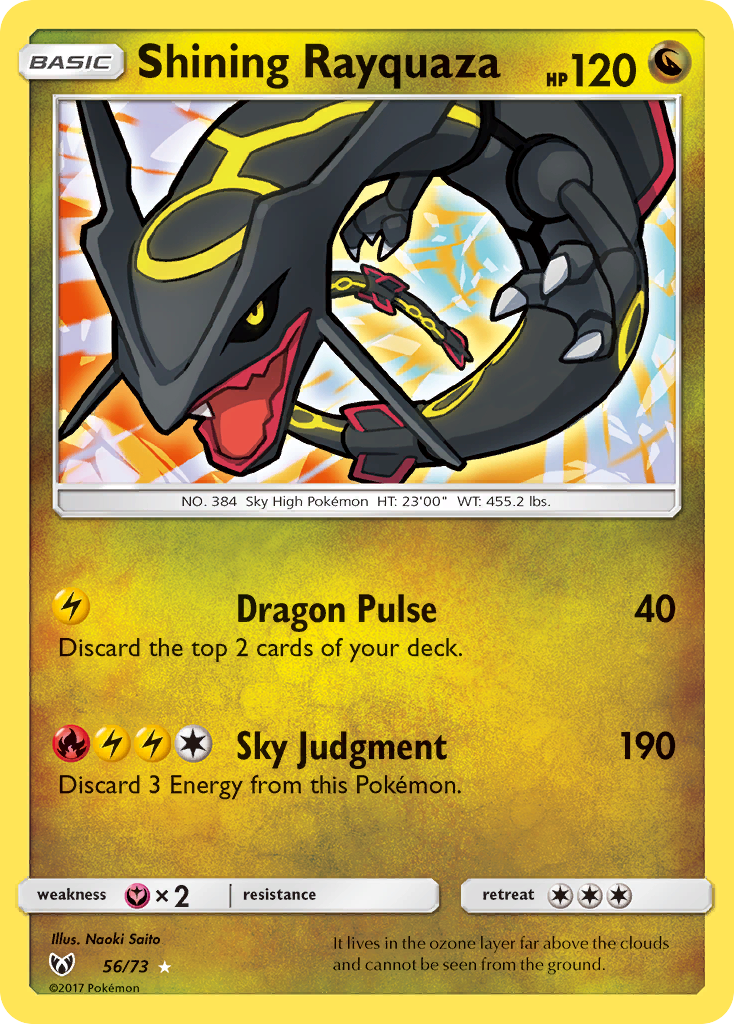 Shining Rayquaza - Shining Legends #56