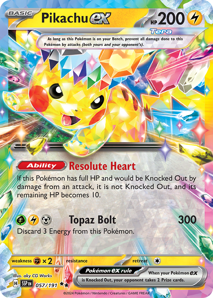 Pikachu ex - Surging Sparks #57