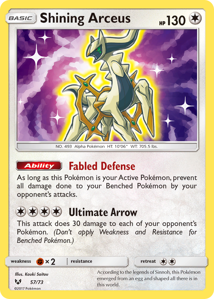 Shining Arceus - Shining Legends #57