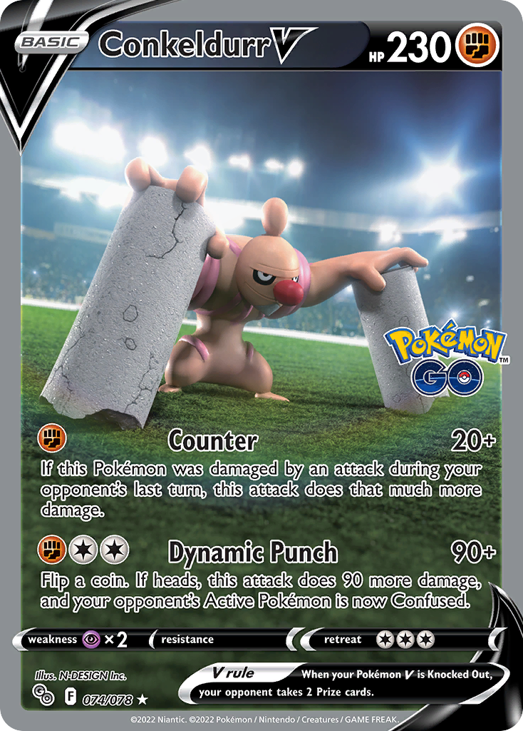 Conkeldurr V - Pokémon GO #74