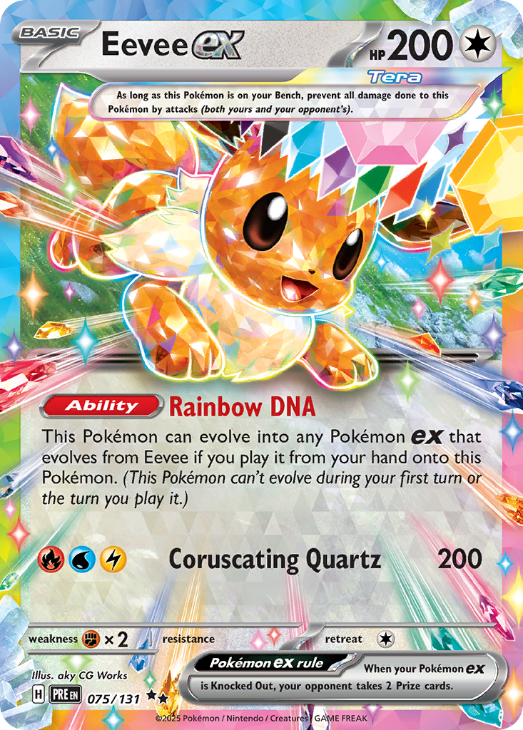 Eevee ex - Prismatic Evolutions #75