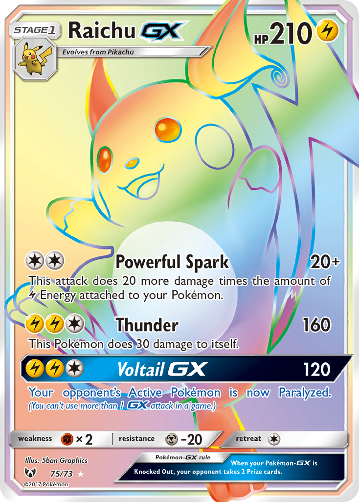 Raichu-GX - Shining Legends #75