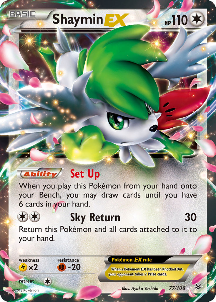 Shaymin-EX - Roaring Skies #77