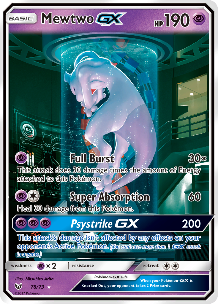 Mewtwo-GX - Shining Legends #78