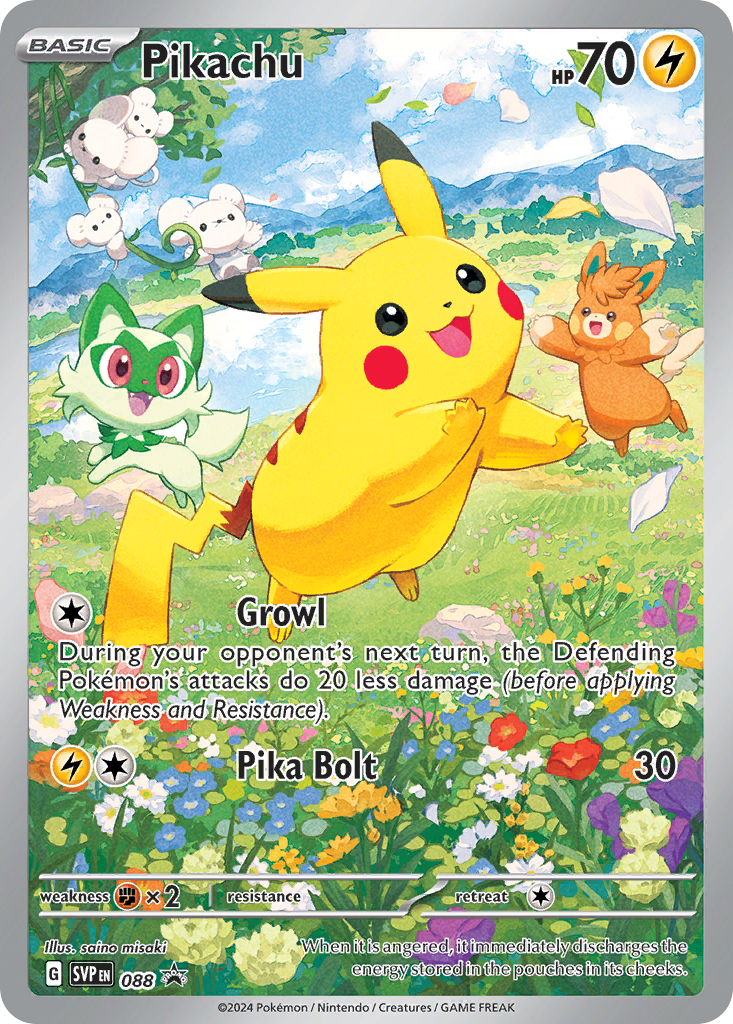 Pikachu - Scarlet & Violet Black Star Promos #88