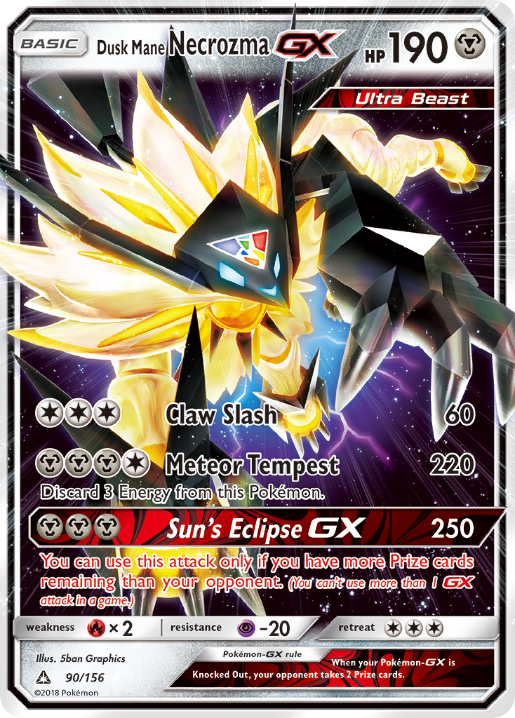 Dusk Mane Necrozma-GX - Ultra Prism #90