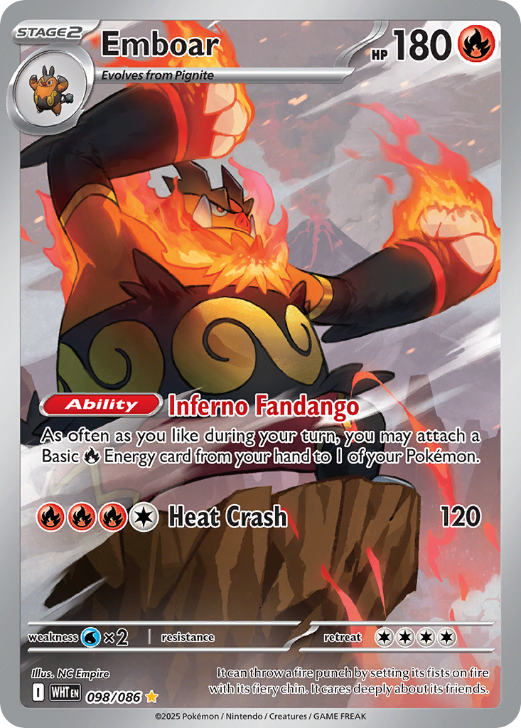 Emboar - White Flare #98