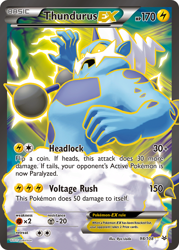 Thundurus-EX - Roaring Skies #98