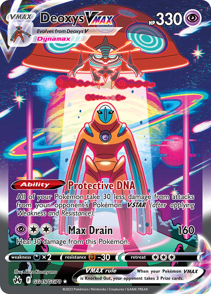 Deoxys VMAX - Crown Zenith Galarian Gallery #GG45