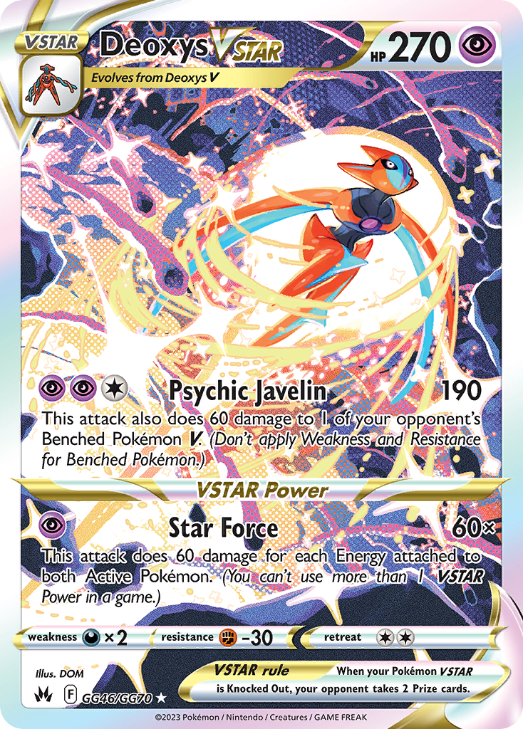 Deoxys VSTAR - Crown Zenith Galarian Gallery #GG46