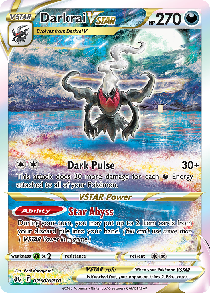 Darkrai VSTAR - Crown Zenith Galarian Gallery #GG50