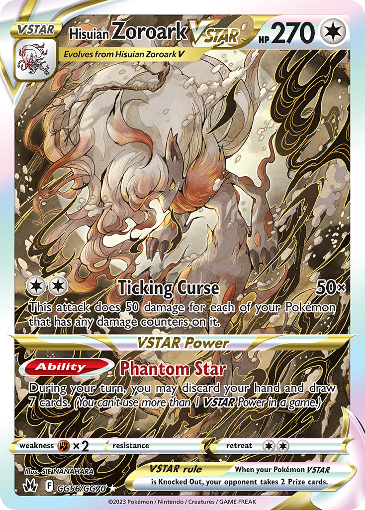 Hisuian Zoroark VSTAR - Crown Zenith Galarian Gallery #GG56